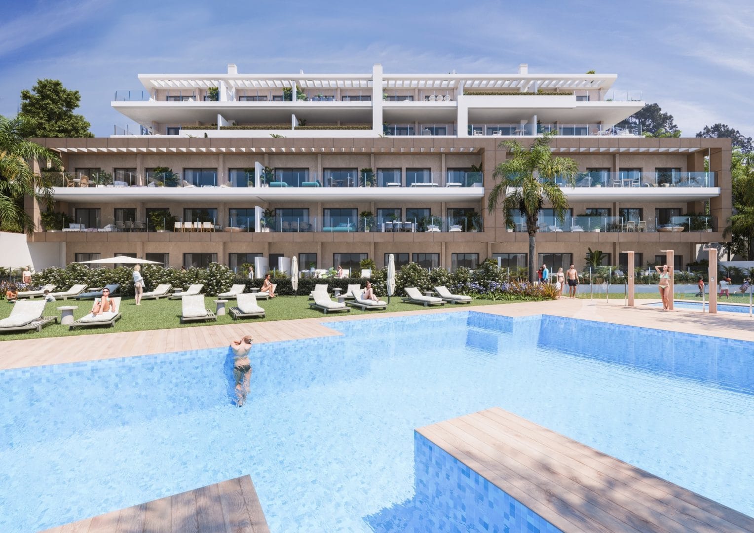 De la playa a la piscina